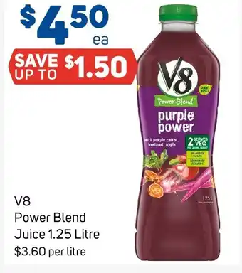 Foodland V8 Power Blend Juice 1.25 Litre offer