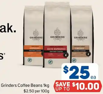 Foodland Grinders Coffee Beans 1kg offer