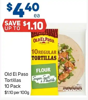 Foodland Old El Paso Tortillas 10 Pack offer