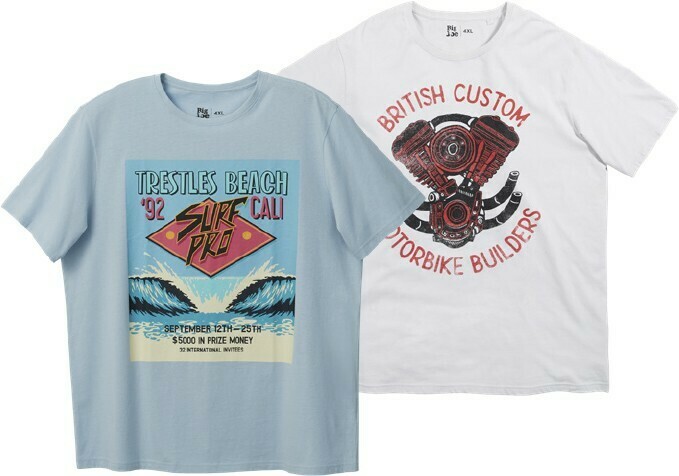 Big Joe Mens Short Sleeve Graphic Tees 