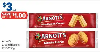 Foodland Arnott's Cream Biscuits 200-250g offer