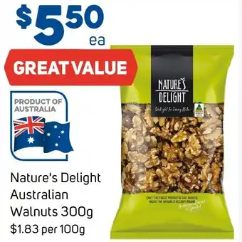 Foodland Nature's Delight Australian Walnuts 300g offer