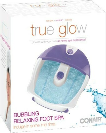 BIG W True Glow Bubbling Foot Spa Lilac offer