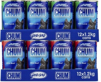 BIG W Chum 12-Pack Dog Food Can Varieties 1.2kg offer