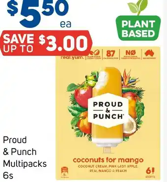 Foodland Proud & Punch Multipacks 6s offer