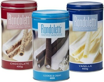 BIG W Rondoletti Wafer Varieties 400g offer