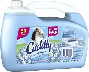 BIG W Cuddly Fabric Softener 5-Litre offer