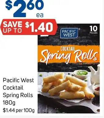 Foodland Pacific West Cocktail Spring Rolls 180g offer