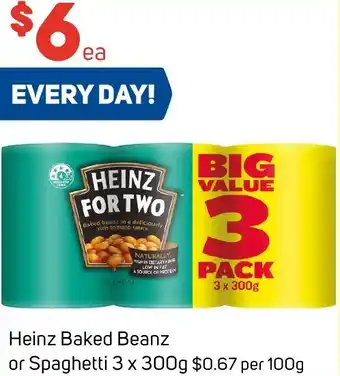 Foodland Heinz Baked Beanz or Spaghetti 300g offer