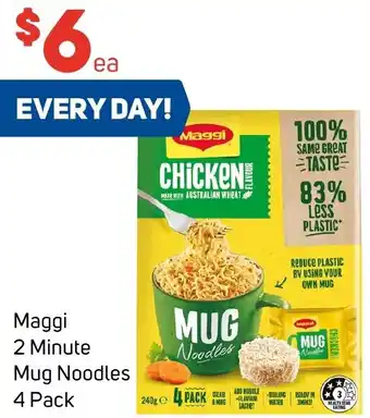 Foodland Maggi 2 Minute Mug Noodles 4 Pack offer