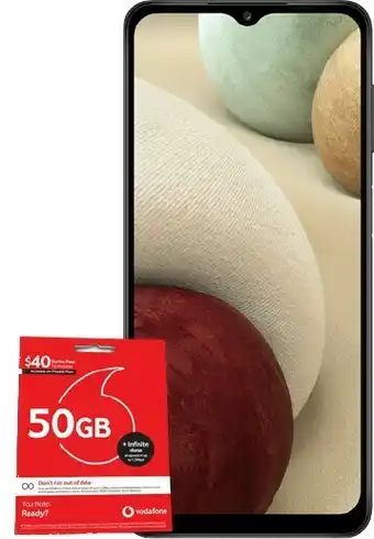BIG W Vodafone Samsung Galaxy A12* offer
