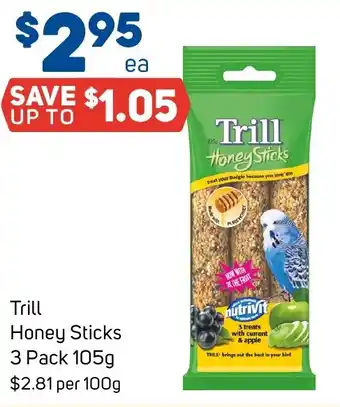 Foodland Trill Honey Sticks offer