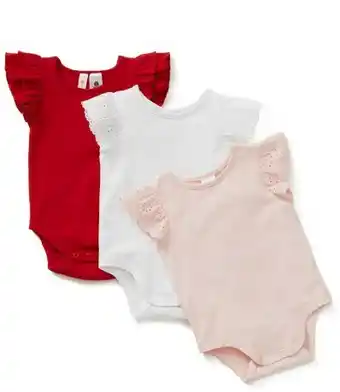 BIG W Dymples Ruffle Sleeve Bodysuits offer