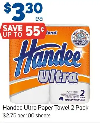 Foodland Handee Ultra Paper Towel 2 Pack offer