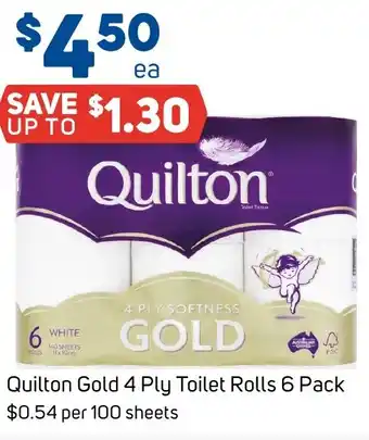 Foodland Quilton Gold 4 Ply Toilet Rolls offer