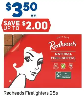 Foodland Redheads Firelighters offer