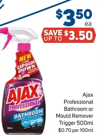 Foodland Ajax Professional Bathroom or Mould Remover Trigger 500ml offer