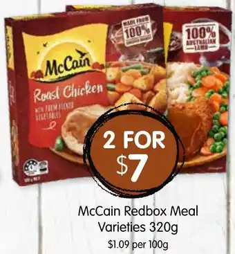 Spudshed McCain Redbox Meal Varieties 320g offer