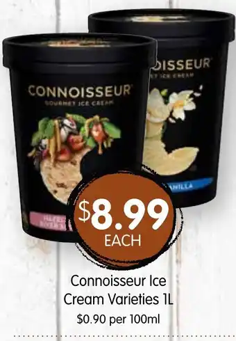 Spudshed Connoisseur Ice Cream Varieties IL offer