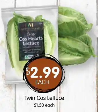 Spudshed Twin Cos Lettuce offer
