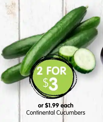 Spudshed Continental Cucumbers offer