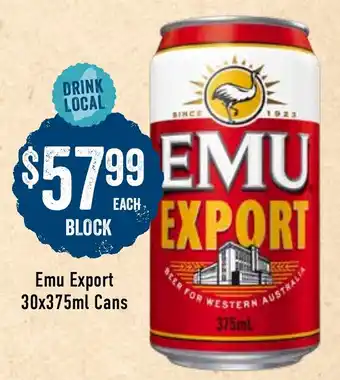 Spudshed Emu Export offer