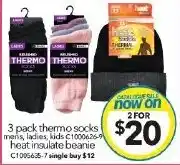 Cheap as Chips 3 pack thermo socks offer