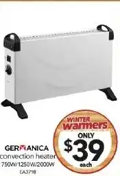 Cheap as Chips GERMANICA convection heater offer