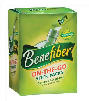 ePharmacy Benefiber on-the-go stick packs 98g offer