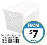 Cheap as Chips Kept Storage bin offer