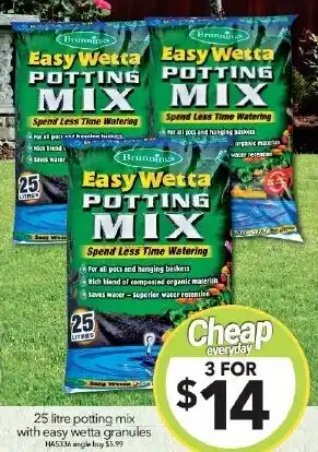 Cheap as Chips 25 litre potting mix offer