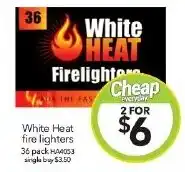 Cheap as Chips White Heat fire lighters offer