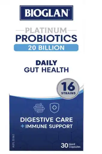 ePharmacy Bioglan platinum probiotics 20 billion 30 capsules offer