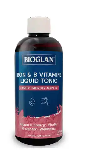 ePharmacy Bioglan iron & b vitamins liquid tonic 250ml offer