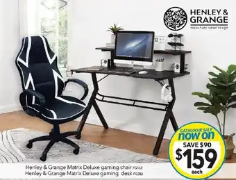 Cheap as Chips Henley & Grange Matrix Deluxe gaming chair offer