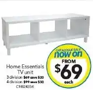 Cheap as Chips Home Essentials TV unit offer