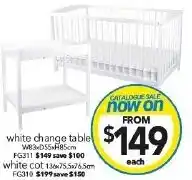 Cheap as Chips white change table offer