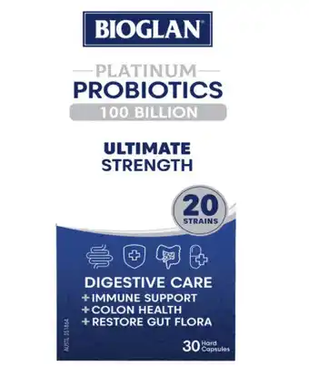 ePharmacy Bioglan platinum probiotic 100 billion 30 capsules offer