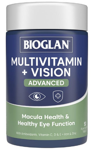 ePharmacy Bioglan multivitamin + vision advanced 50 tablets offer