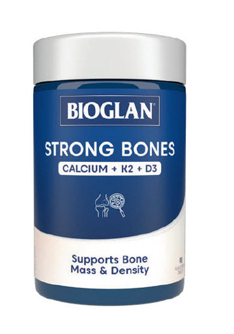 ePharmacy Bioglan strong bones calcium + k2 + d3 90 tablets offer