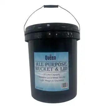 Mitre 10 Queen All Purpose Bucket & Lid 20L offer