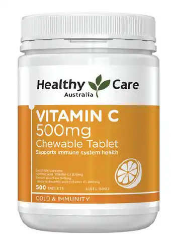 ePharmacy Healthy care vitamin c 500mg 500 chewable tablets offer