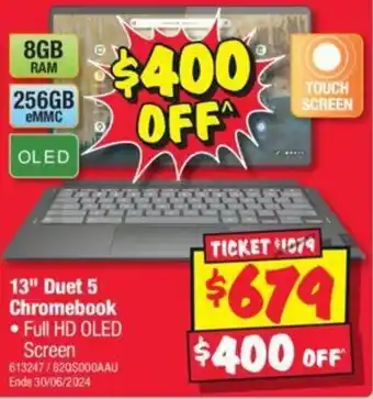 JB Hi-Fi 13" Duet 5 Chromebook offer