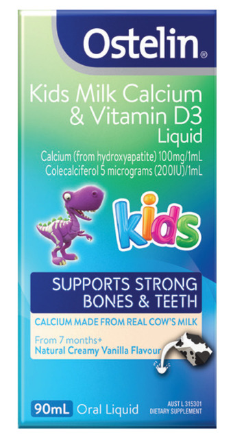 ePharmacy Ostelin kids milk calcium & vitamin d3 liquid 90ml offer