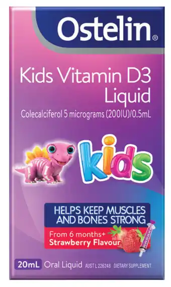 ePharmacy Ostelin kids vitamin d3 20ml oral liquid offer