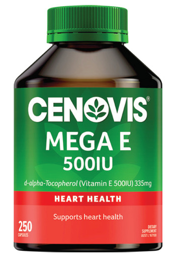 ePharmacy Cenovis mega e 500iu 250 capsules offer