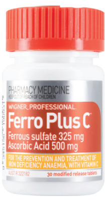 ePharmacy Wagner professional ferro plus c 30 modified release tablets offer