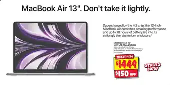 JB Hi-Fi MacBook Air 13" with M2 Chip 256GB offer