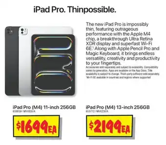 JB Hi-Fi iPad Pro (M4) 11-inch 256GB offer