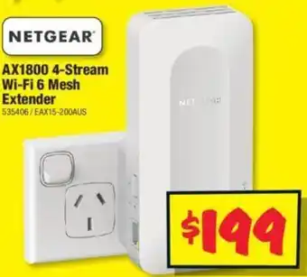 JB Hi-Fi AX1800 4-Stream Wi-Fi 6 Mesh Extender offer